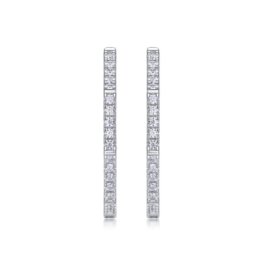 1Modern Star Ring - Fashionable Earrings And Stud Jewelry Set With Moissanite S925 Sterling Silver And Platinum - plated Diamonds Prohibit TikTok sales - 5 - CJ