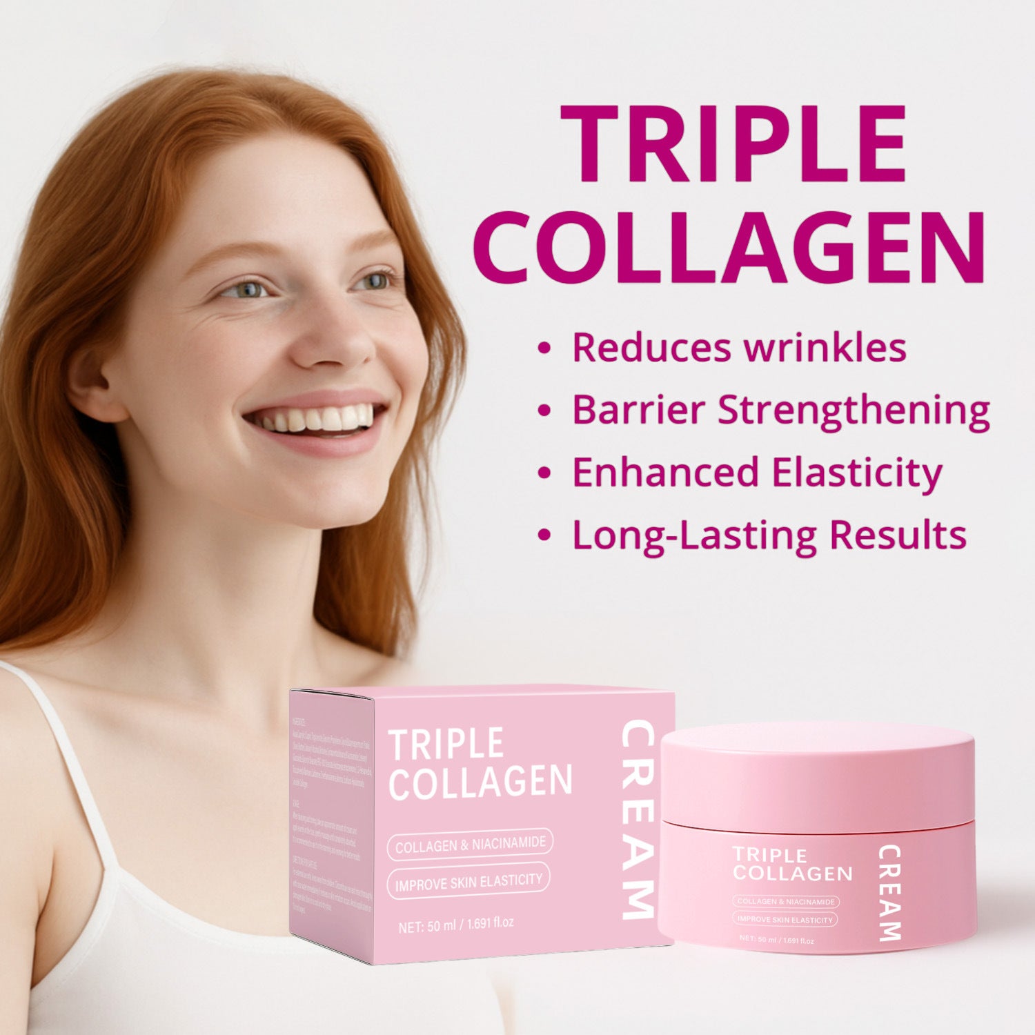 Triple Collagen Egg White Icing 50ml Neutral Package Triple Collagen Cream - 0 - CJ