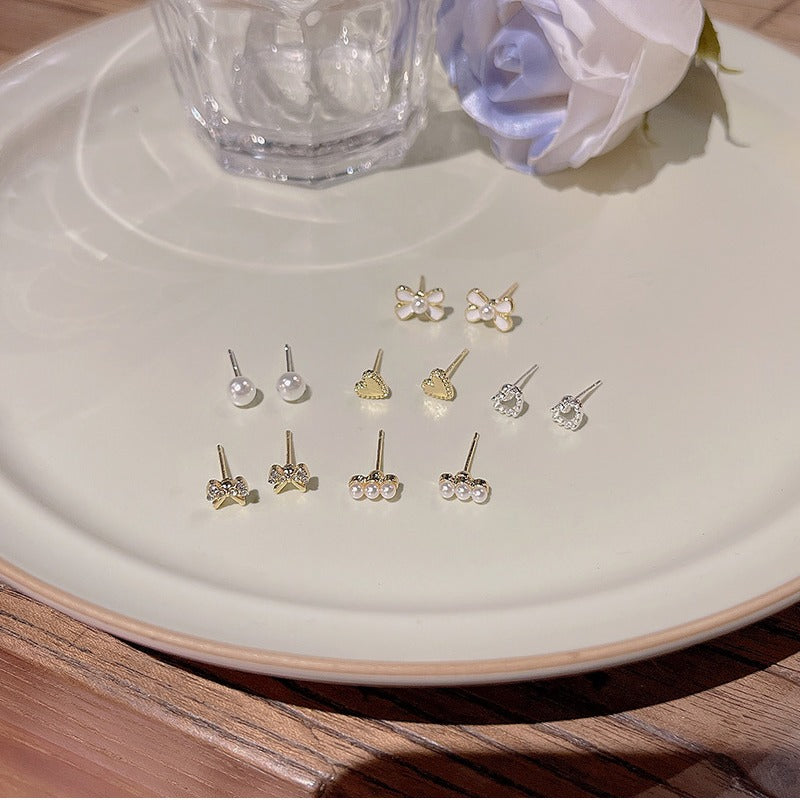 6 - piece Set Of High - end And Simple Stud Earrings - 5 - CJ