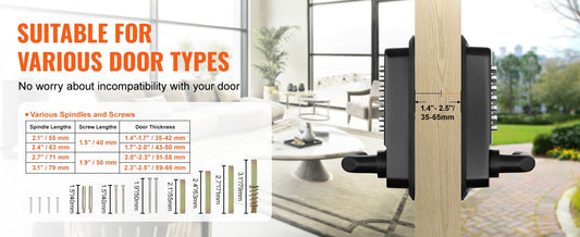 Mechanical Keyless Entry Door Lock, 14 Digit Keypad, Double - sided Embedded Outdoor Gate Door Locks Set With Keypad And Handle, Water - proof Zinc Alloy, Easy To Install, For Garden, Yard, Garage - 5 - CJ