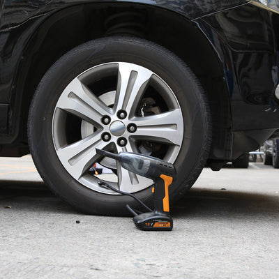 1Pc 4 In 1 Cordless Car Vacuum Cleaner And Tire Inflator With LED Light Digital Display Tire Pressure Gauge 150PSI Rechargeable Air Compressor Pump Essential Car Accessories - 5 - CJ