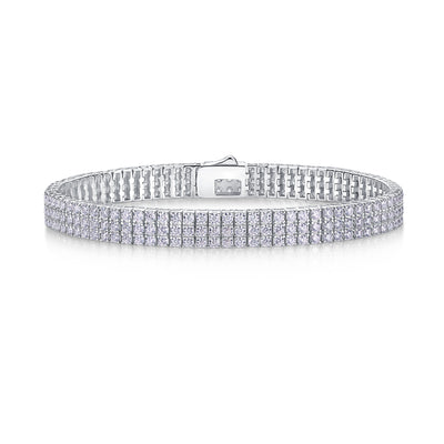 1Chain Guanghua Luxury Fashion Mosan Diamond S925 Silver Bracelet Comparable To Natural Diamonds Prohibit TikTok sales - 5 - CJ