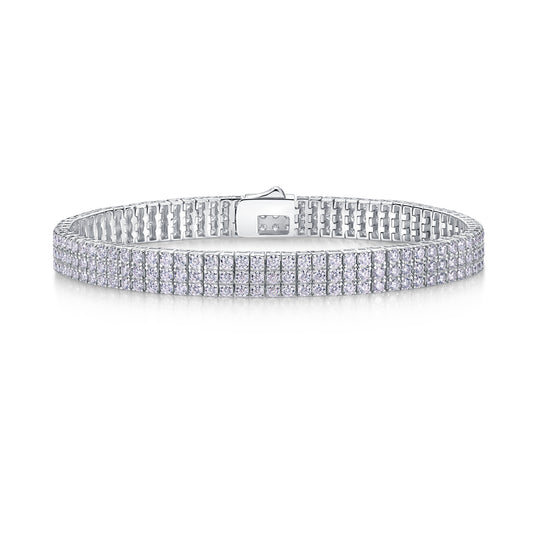 1Chain Guanghua Luxury Fashion Mosan Diamond S925 Silver Bracelet Comparable To Natural Diamonds Prohibit TikTok sales - 5 - CJ