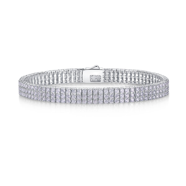 1Chain Guanghua Luxury Fashion Mosan Diamond S925 Silver Bracelet Comparable To Natural Diamonds Prohibit TikTok sales - 5 - CJ