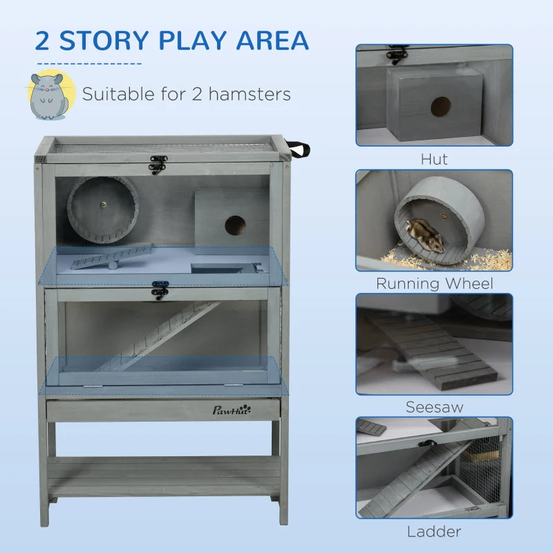 5 - Tier Hamster Cage Mice Habitat Rat Habitat With Openable Top - 5 - CJ