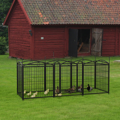 32 Inch 8 Panel Metal Dog Fence Pet Outdoor Playpen - 5 - CJ