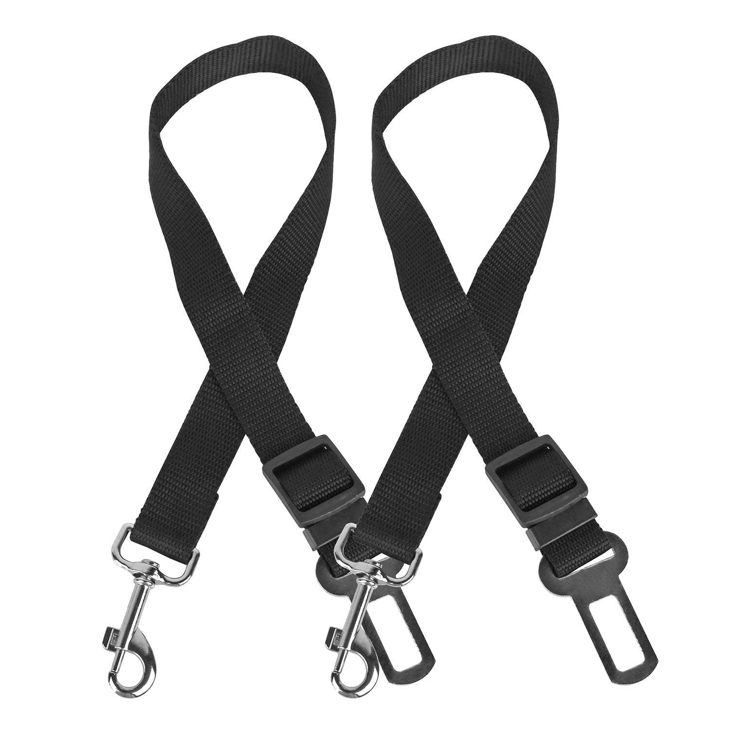 2Pcs Pet Dog Seat Belt Leash Adjustable Pet Dog Cat Safety Leads Harness Car Vehicle Nylon Fabric Seatbelt Strap - 5 - CJ