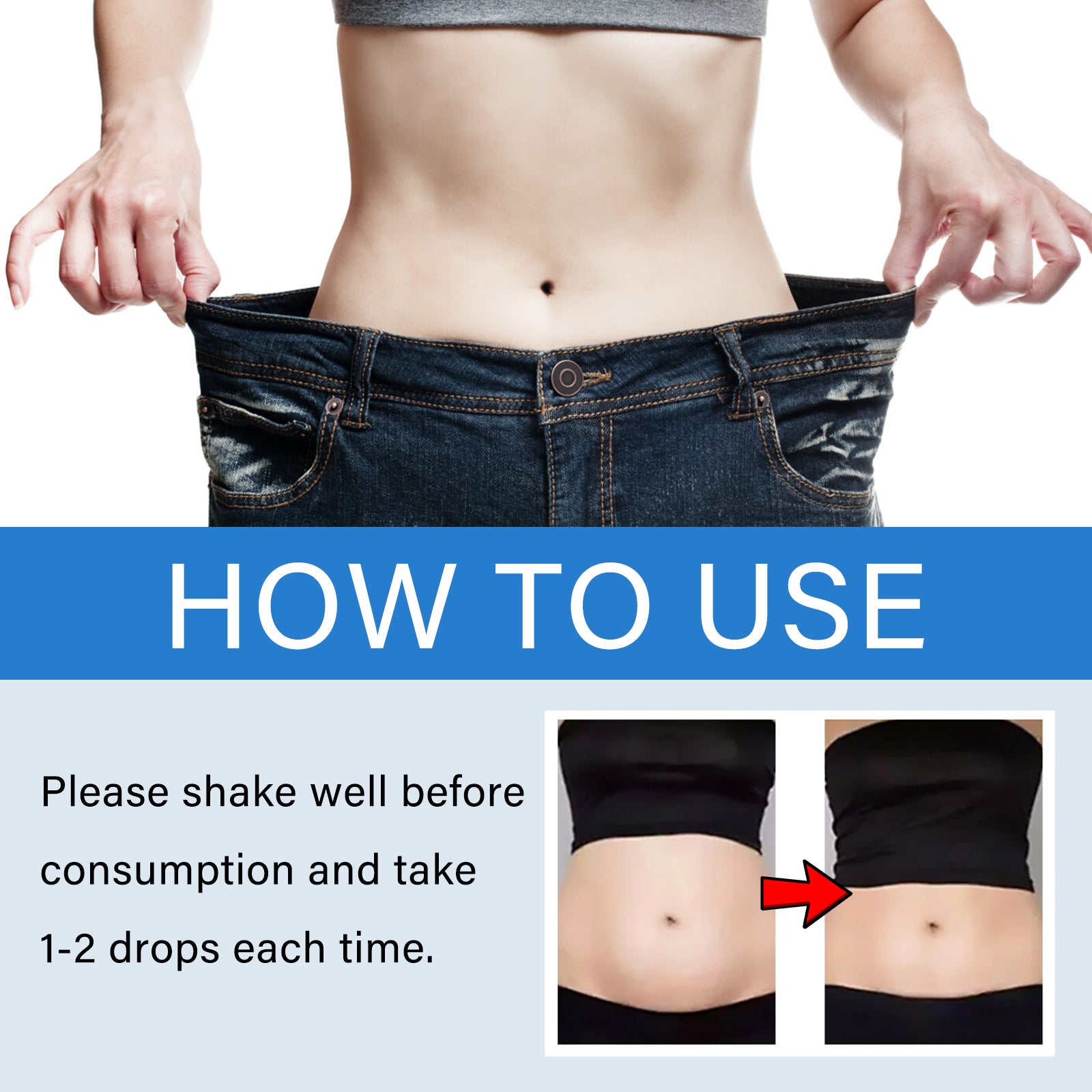 Googeer Toning Drops Skin, Belly Growth, Waist And Body Toning Oral Body Contouring Drops - 5 - CJ