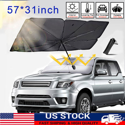 Car Window Sunshade Sun Shade Visor Windshield Cover Auto Car SunShade Foldable UV Umbrella - 5 - cjdropshipping
