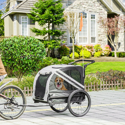 2 - in - 1 Pet Bike Trailer for Small Dogs - 5 - CJ