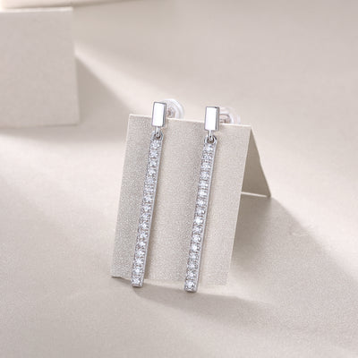 1Jumping Diamond Set Moissanite Silver Earrings Luxury Fashion Diamond Earrings Stud Earrings Prohibit TikTok sales - 5 - cjdropshipping