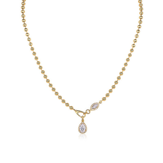 1A Fashionable Jewelry Pendant Set With Moissanite S925 Sterling Silver And Gold - plated Diamond, Moissanite Silver Jewelry Prohibit TikTok sales - 5 - CJ
