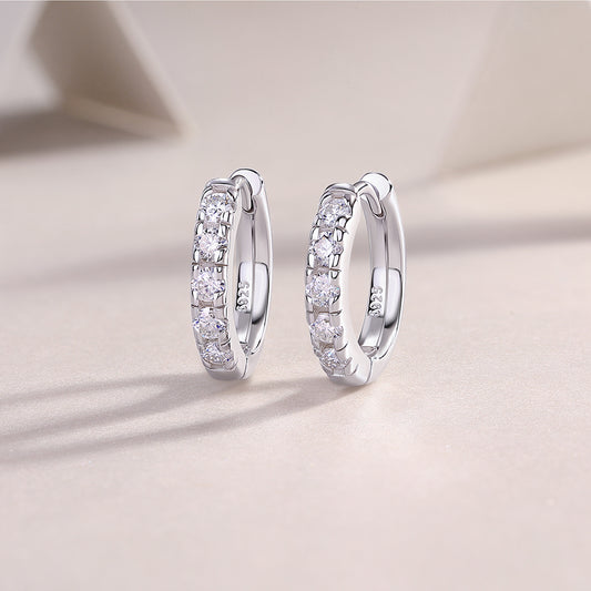 1Summer Iced Tea - Fashionable And Luxurious Diamond Jewelry Set With Moissanite S925 Sterling Silver And Platinum - plated Stud Earrings Prohibit TikTok sales - 5 - cjdropshipping