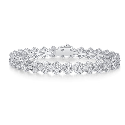 1Kanong Luxury Fashion Mossan Diamond S925 Silver Bracelet Prohibit TikTok sales - 5 - CJ