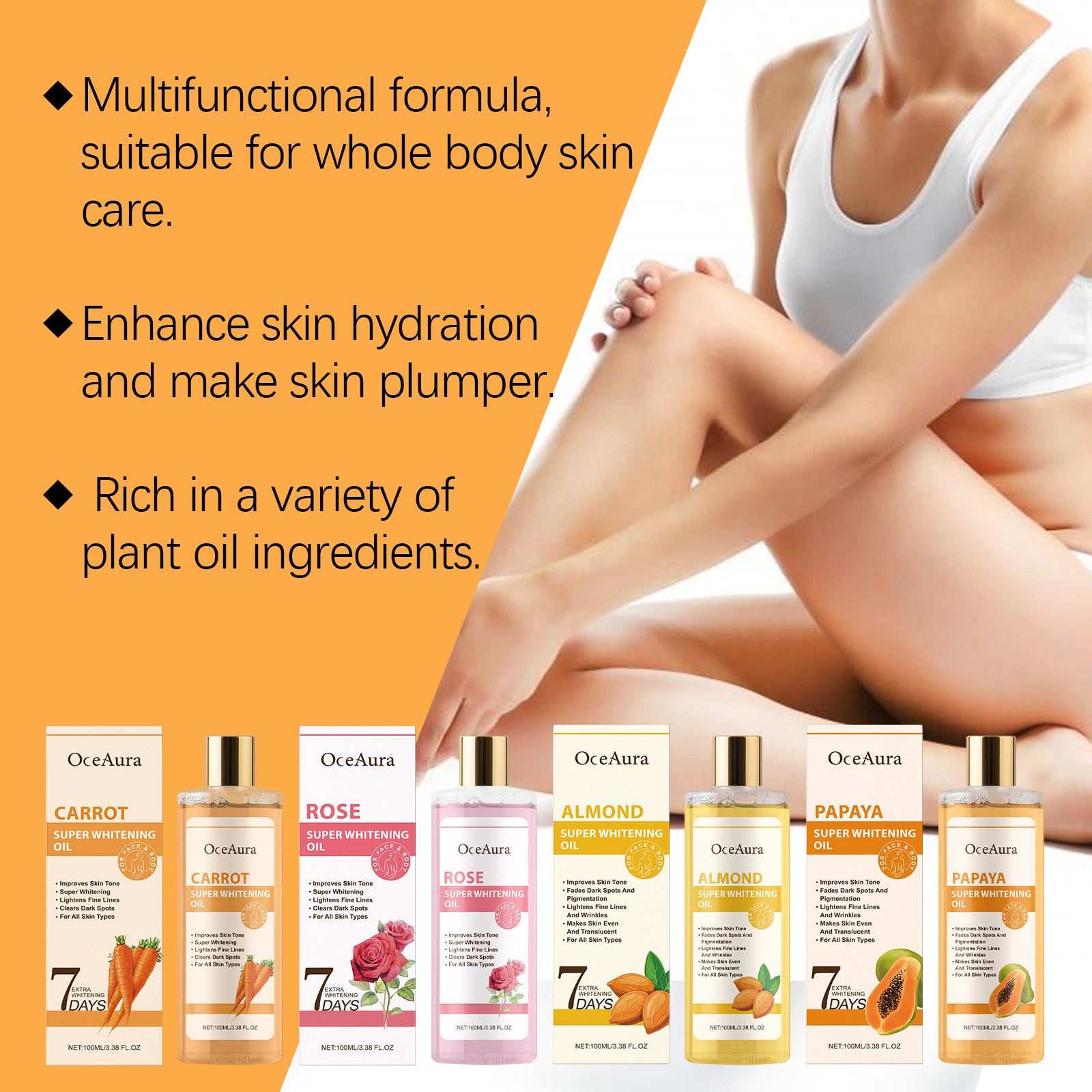 OceAura 7 Day Care Essential Oil Gently Moisturizes The Body And Moisturizes The Skin Daily Massage Care Essential Oil - 5 - CJ