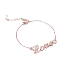 Personalized DIY Custom Name Bracelet Stainless Steel - 7 - CJ - Rose gold - Adult - CJSL118669306FU