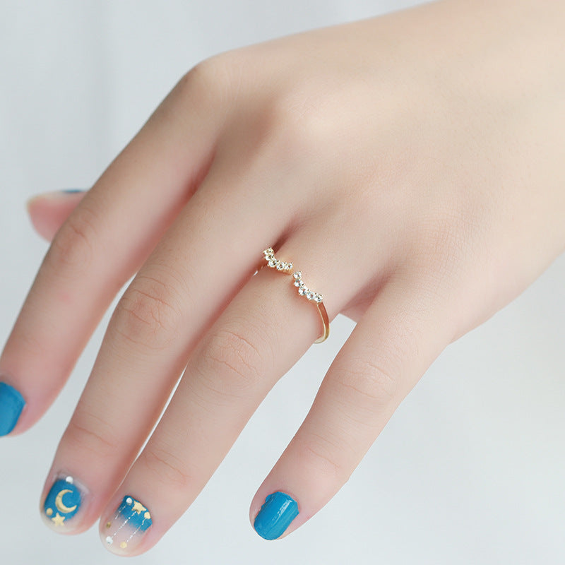 Jewelry Sterling Silver Statement Eyelash Ring - 4 - https://x.com/titan_prim62775J