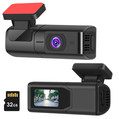 1Pc 2K HD Front Dash Cam For Car With IPS Screen Night Vision Loop Recording Included 32G Storage Card 140 Degree Wide Angle WiFi App Control Front Dashcam - 5.0 - CJ