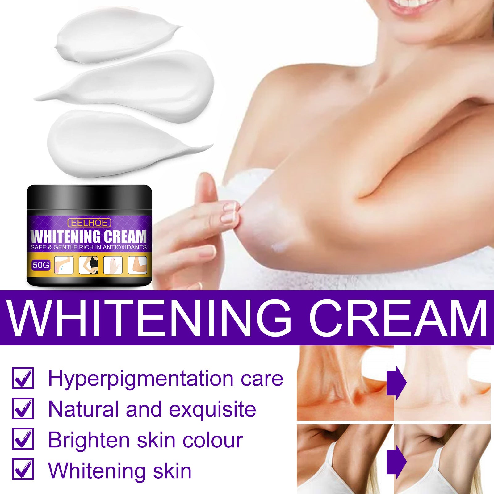 Brightening And Brightening Skin Color Fading Melanin Moisturizing Cream - 0 - CJ