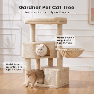 Gardner Pets Large Cat Tree For Medium To Large Cats, Heavy - Duty Cat Tower With Scratch Post And Washable Top Perch. Self - pickup Orders Supported Via FedEx, Amazon Ship, And UPS. - 5 - CJ
