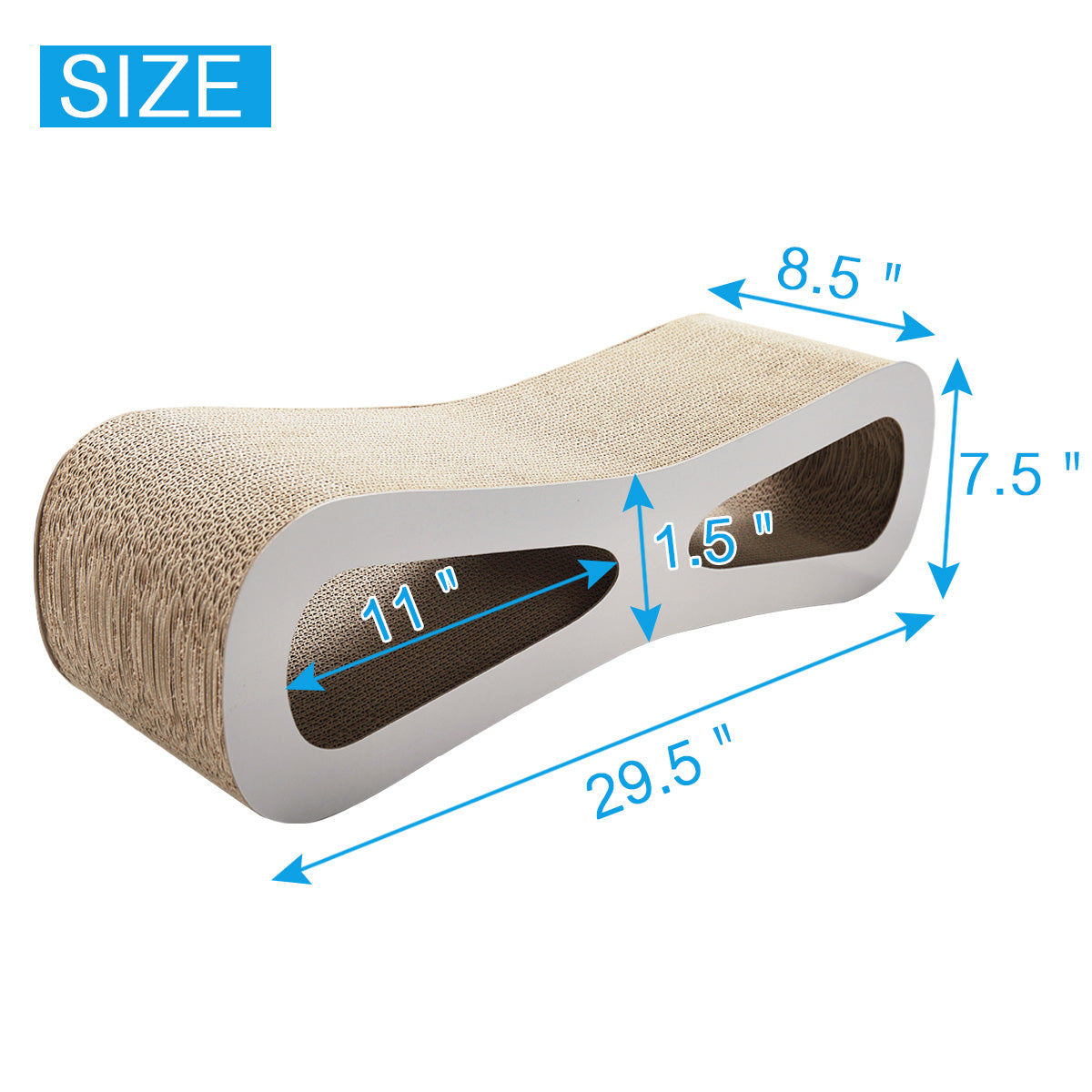 Cat Scratch Board, Cat Toy Corrugated Cardboard - 5 - CJ