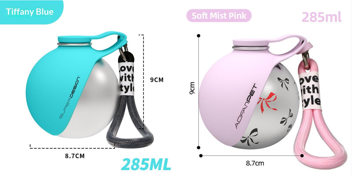 Creative Portable Outdoor Pet Stainless Steel Water Cup Small Dog Water Bottle Convenient Dog Drink Dispenser Puppy Travel Portable Water Bowl Pet Products - 0 - CJ - Set2 - Unprinted and Printed - CJDT275848912LO