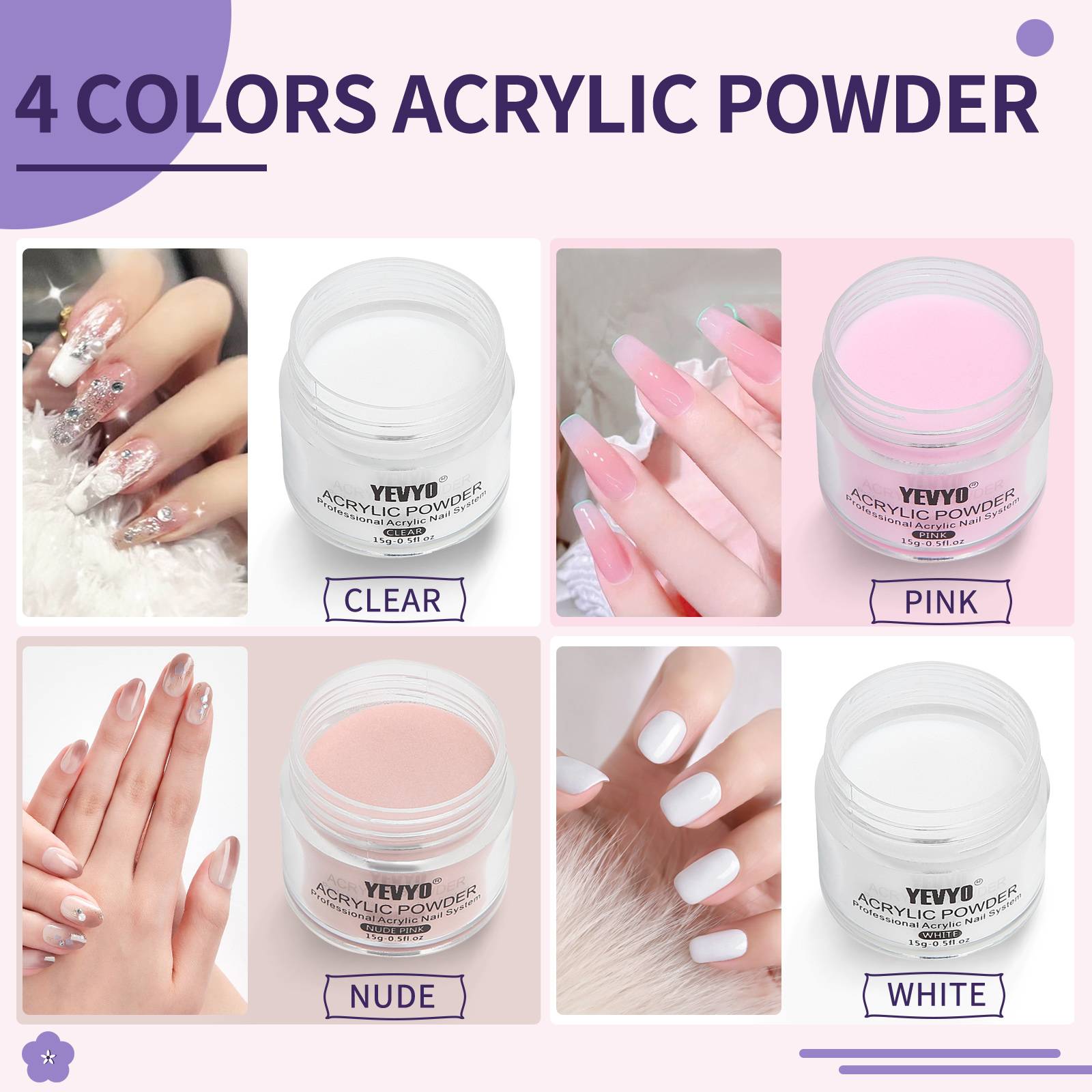 Professional Acrylic Nail Kit, Acrylic Powder And Liquid Set - 5 - CJ