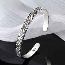S925 Sterling Silver Geometric Colorful Tribal Elements Diamond Exotic Style Retro Heavy Industry Bracelet Bracelet - 4 - CJ