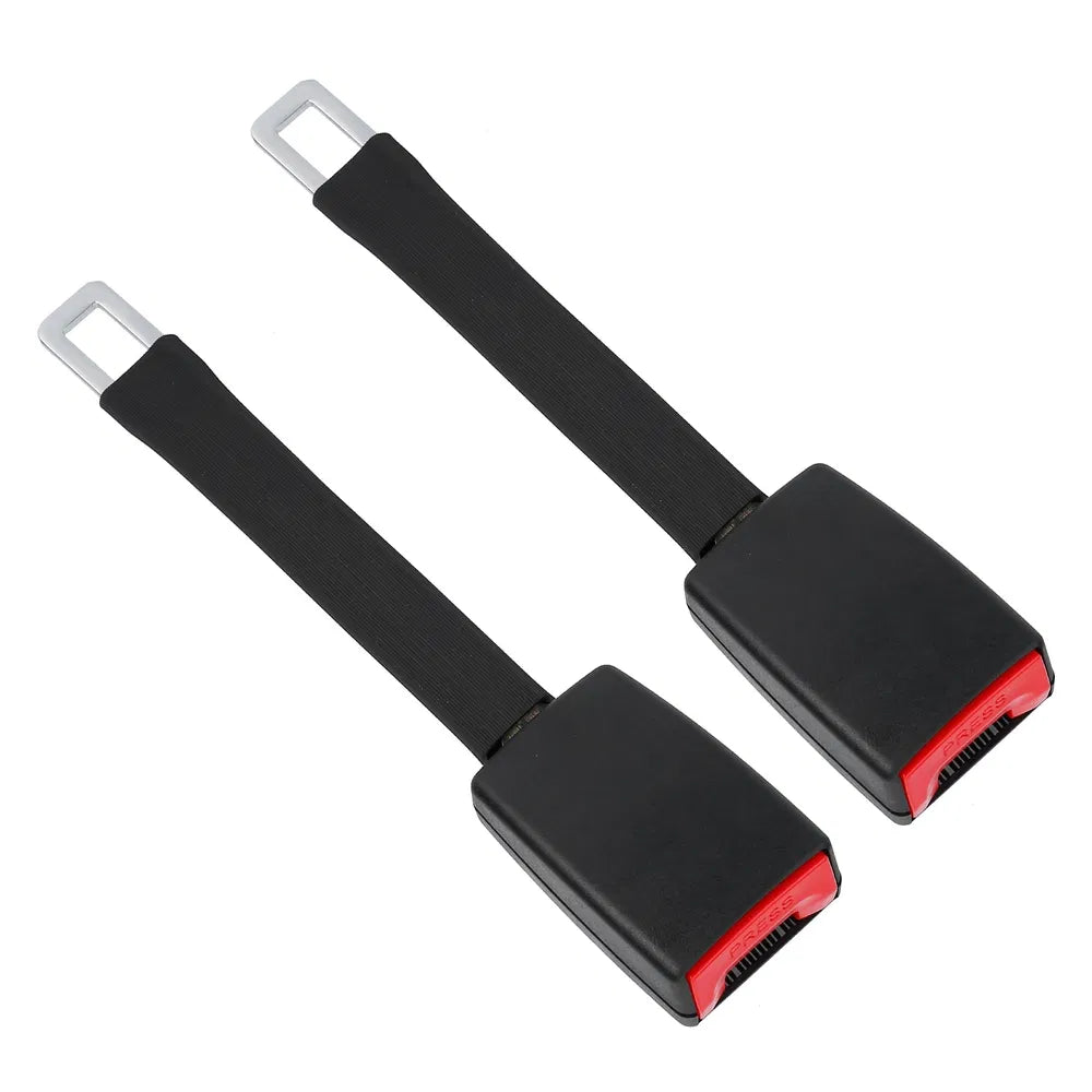 2Pcs Car Seat Belt Extender 9in Buckle Tongue Webbing Extension Safety Belt Auto Belt Clip Lengthening - 5 - CJ