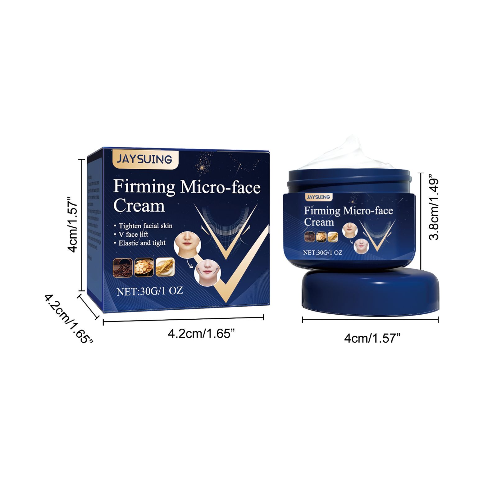 Aysuing V Face Firming Cream Tightening Contour Firming Lifting Chin Sagging Face Skin Massage Cream - 5 - CJ