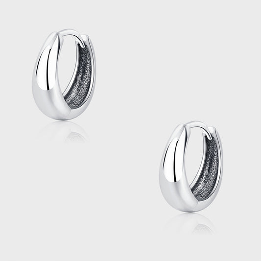 Luxurious Simple Plain Ring 925 Sterling Silver Earrings Female Water Drop Earrings - 4 - https://x.com/titan_prim62775J