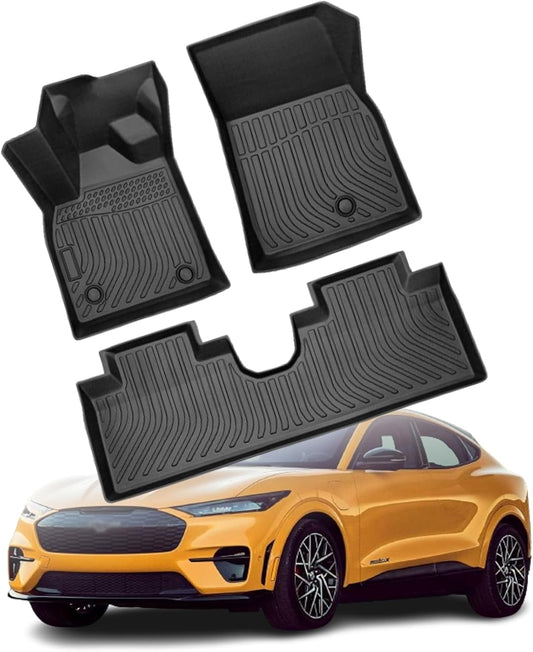 Car Floor Mats For Skoda Octavia 2021 - 2023,TPE All - Weather Floor Mats,Waterproof, Anti - Slip, Durable Interior Protection Accessories,Black - 5 - cjdropshipping