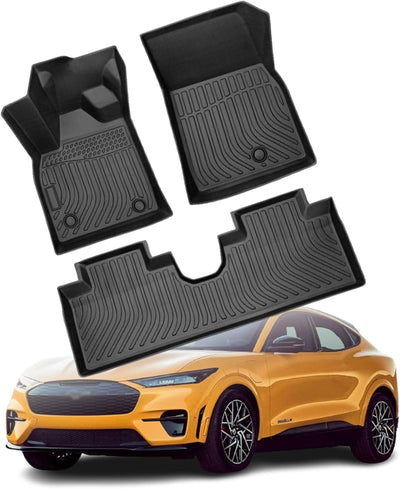 Car Floor Mats For Skoda Octavia 2021 - 2023,TPE All - Weather Floor Mats,Waterproof, Anti - Slip, Durable Interior Protection Accessories,Black - 5 - cjdropshipping
