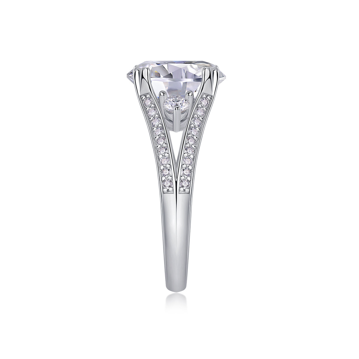 1Elegant Radiance - A Fashionable And Luxurious Jewelry Piece Set With 5 - carat Moissanite S925 Sterling Silver And Platinum - plated Diamond Prohibit TikTok sales - 5 - CJ