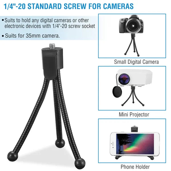 Tripod Stand For Camera Mini Projector Flexible Tripod Holder Heavy Duty Camera Tabletop Mount - 5 - CJ