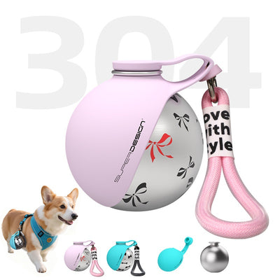 Creative Portable Outdoor Pet Stainless Steel Water Cup Small Dog Water Bottle Convenient Dog Drink Dispenser Puppy Travel Portable Water Bowl Pet Products - 0 - CJ