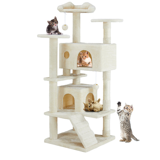 Multi Functional Cat Treehouse Cat Climbing Frame - 5 - CJ