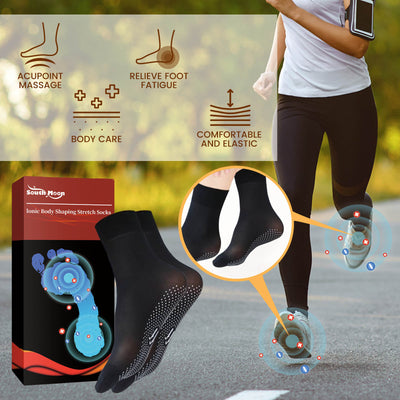 South Moon Ionic Body Shaping Stretch Socks, Outdoor Sports Comfortable Breathable Non - slip Foot Care Elastic Socks - 5 - CJ