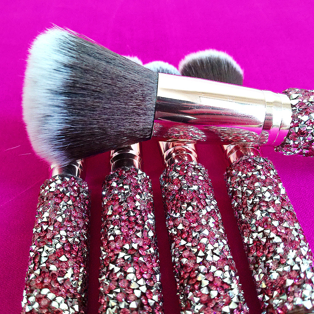 10 IN 1 Diamond Inlaid Handmade Custom Makeup Brush - 5 - CJ
