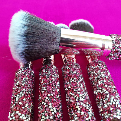 10 IN 1 Diamond Inlaid Handmade Custom Makeup Brush - 5 - CJ