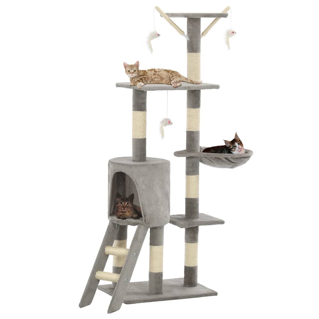 Cat Scratching Post with Sisal Posts 138 cm   Cat Scratching Post - 5 - CJ