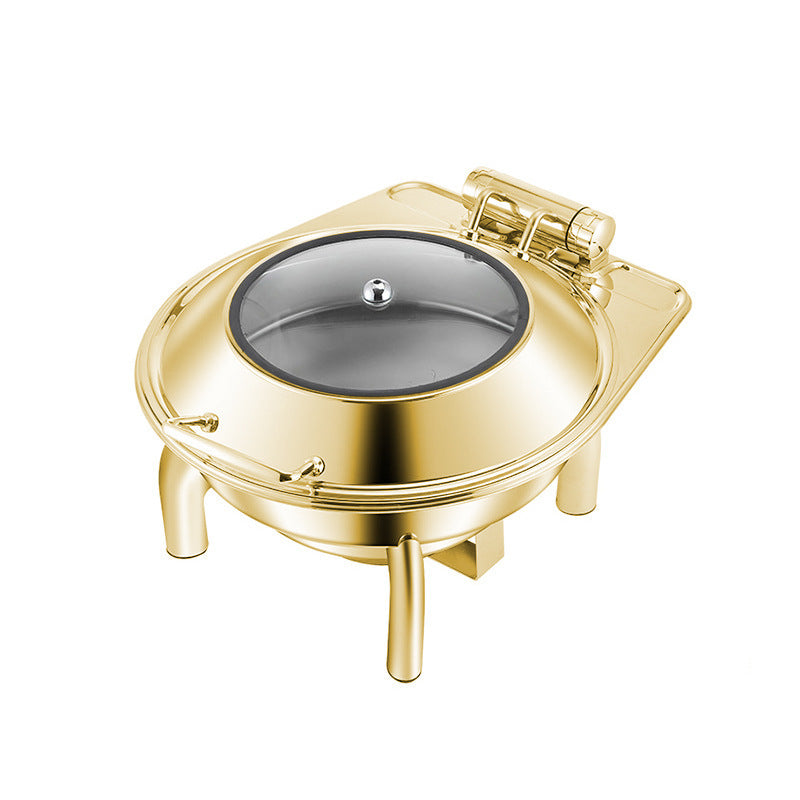 Hotel Restaurant Bufei Golden Stainless Steel Buffet Stove