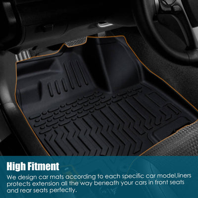 Car Floor Mats For 2023 CRV Hybrid Black All - Weather TPE Rubber Car Mats - 5 - CJ