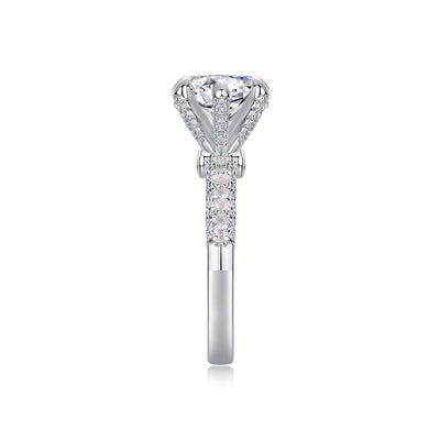 1Lady Luck Diamond Ring Luxury Fashion Set Moissanite Silver Ring Prohibit Tk Sales - 5 - CJ