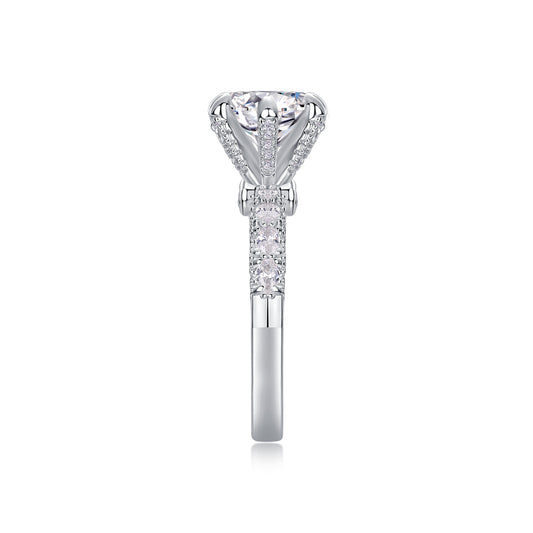 1Lady Luck Diamond Ring Luxury Fashion Set Moissanite Silver Ring Prohibit Tk Sales - 5 - CJ