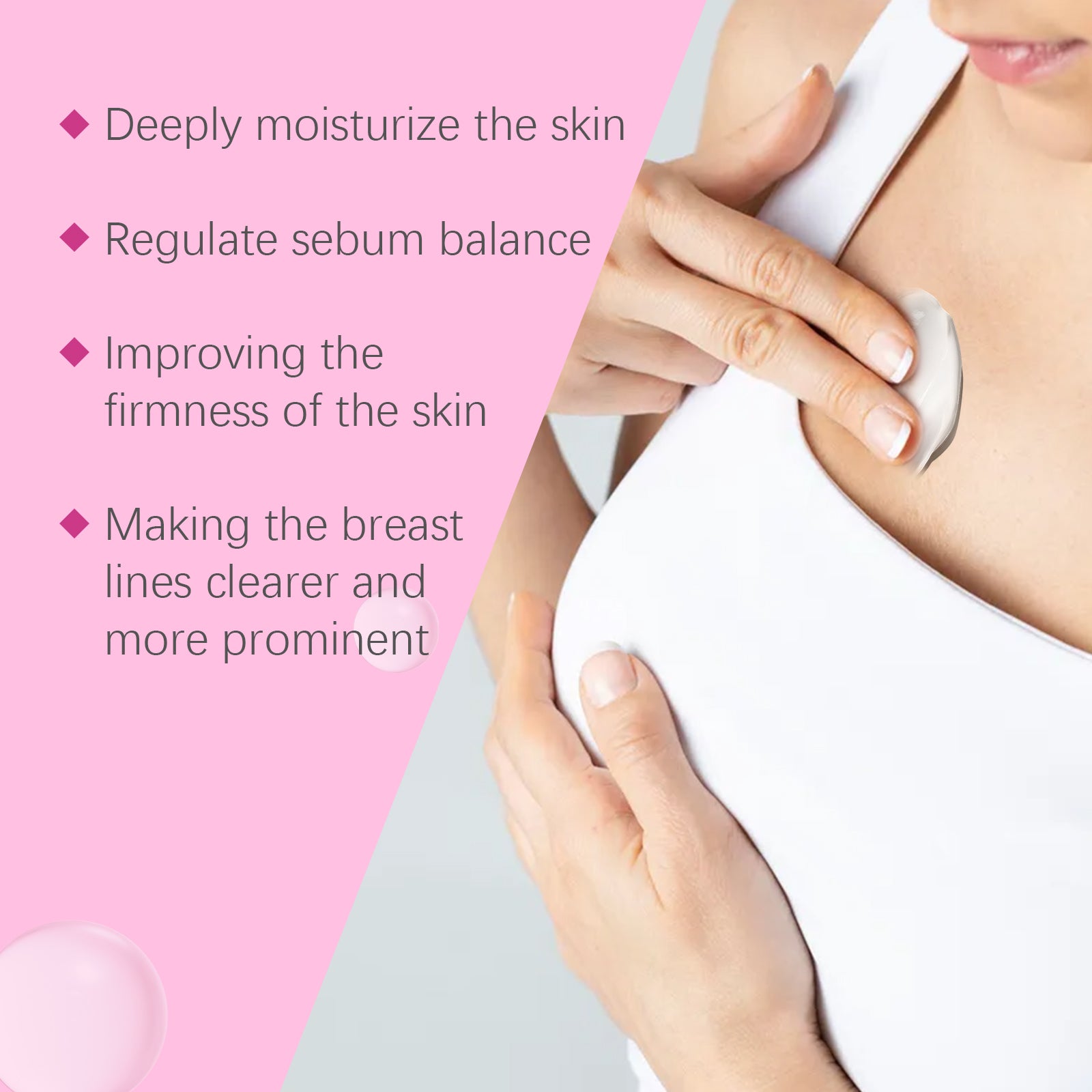 Jaysuing Breast Firming & Firming Cream, Firming & Lifting Firm & Plump & Moisturizing Breast Care Massage Cream - 5 - CJ
