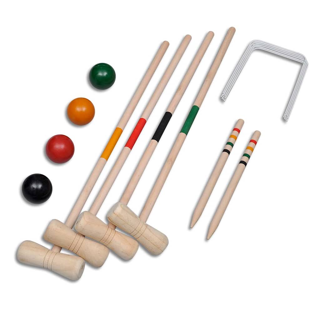 Croquet set, wooden, for 4 players - 5 - CJ