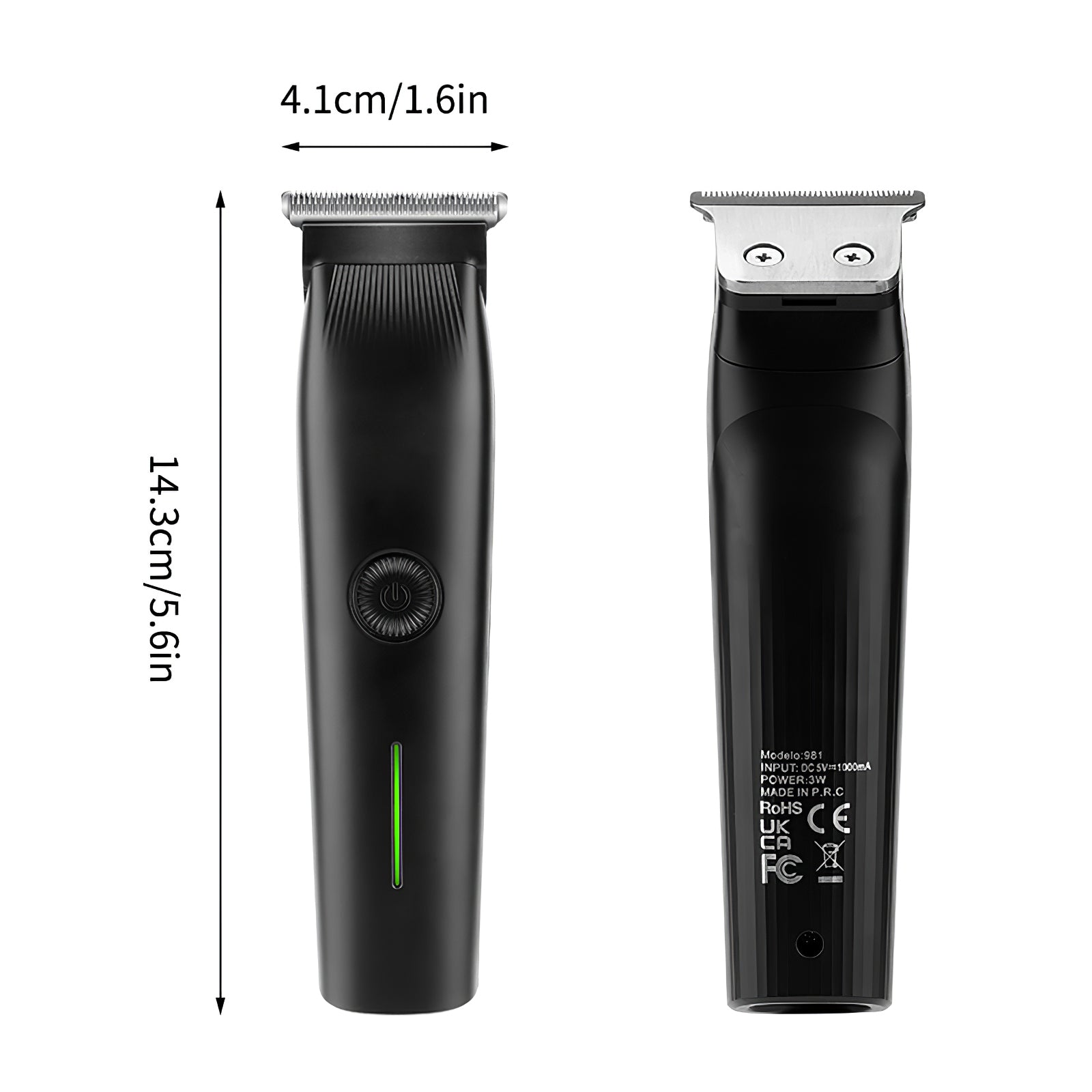 Beard Trimmer, 3 In 1 Hair Clippers And Mens Grooming Kit, Face, Nose, Ear Hair Trimmer - Black - 5 - CJ