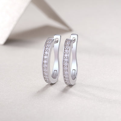 1Morning Dew - Fashionable And Luxurious Diamond Jewelry Set With Moissanite S925 Sterling Silver And Platinum - plated Stud Earrings Prohibit TikTok sales - 5 - cjdropshipping
