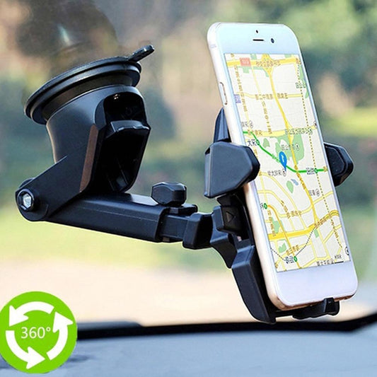 Windshield Car Phone Holder Universal in Car Cellphone Holder Stand Adjustable Phone Suction Cup Holder Car Mount Phone Stand - 5 - CJ